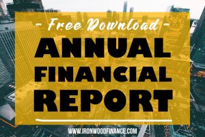 financial report, ironwood finance, funding, lending, financial report template, small business, track my finances