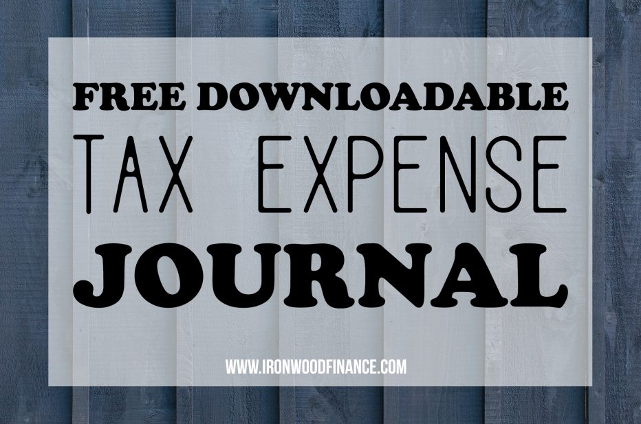 tax expense sheet, tax journal, keep track of taxes tax report, tax season, tax deductions, funding, lending, ironwood finance, business forms, small business, tax agent, cpa